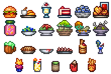 泰拉瑞亚瑟银模组百科装饰性食物物品属性配图