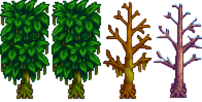 星露谷物语百科树配图