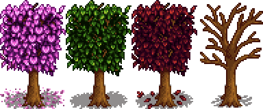 星露谷物语百科树配图