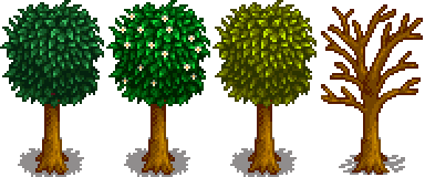 星露谷物语百科树配图