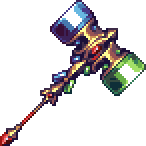 泰拉瑞亚灾厄模组百科真·泰阿克提斯之圣骑士魔锤获得方式配图