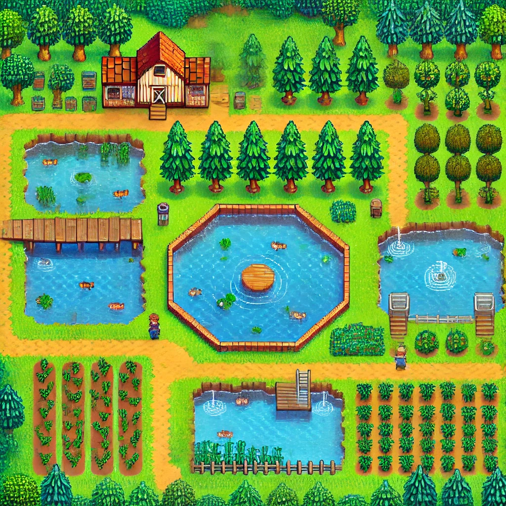 星露谷物语百科星露谷物语最佳农场布局攻略：快速提升收益与美观的终极指南配图