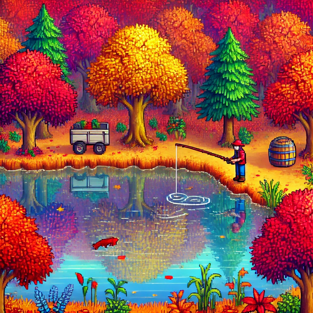 星露谷物语百科《星露谷物语》钓鱼地点：最佳钓鱼地点与技巧揭秘配图