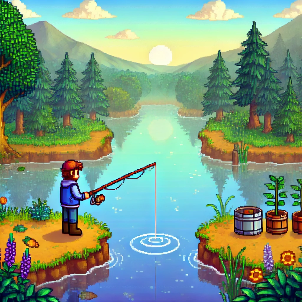 星露谷物语百科《星露谷物语》钓鱼地点：最佳钓鱼地点与技巧揭秘配图