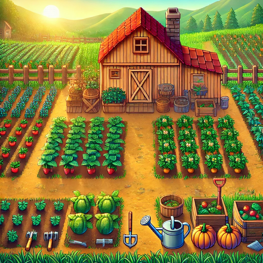 星露谷物语百科《星露谷物语》2024年新手必读：高效农场布局与工具使用详解配图