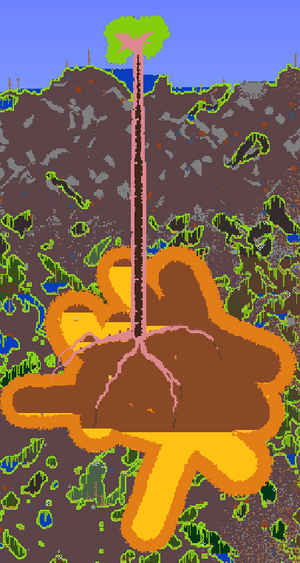 泰拉瑞亚灾厄模组百科巨大蜂巢建筑介绍配图