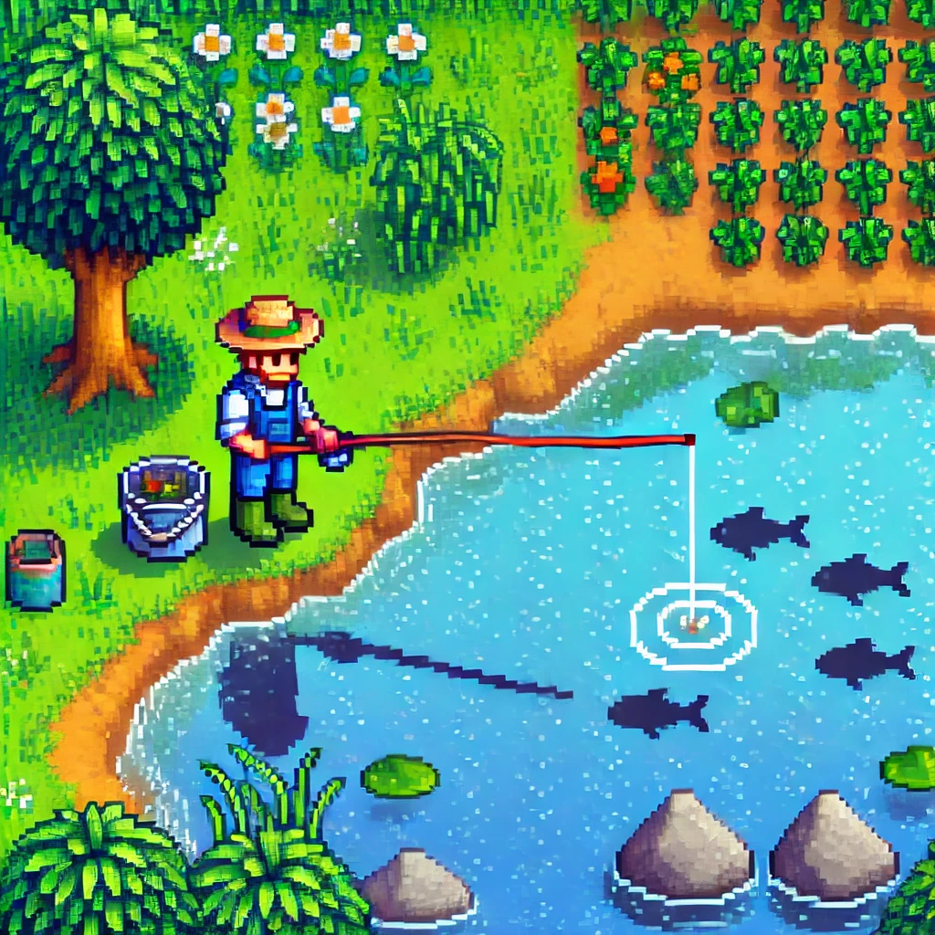 星露谷物语百科《星露谷物语》河边农场新手攻略：布局技巧、钓鱼秘籍、高收益作物推荐配图