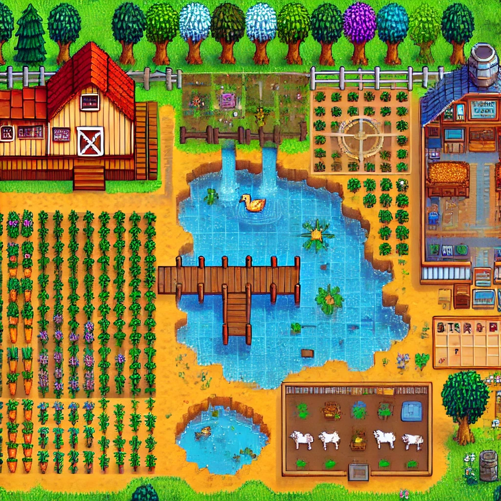 星露谷物语百科《星露谷物语》河边农场新手攻略：布局技巧、钓鱼秘籍、高收益作物推荐配图