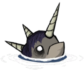 饥荒联机版百科一角鲸生物属性配图