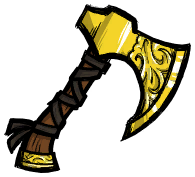 饥荒联机版百科黄金斧头物品皮肤配图