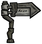 饥荒联机版百科指路木牌建筑皮肤配图