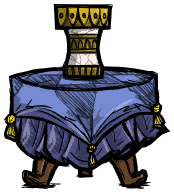 饥荒联机版百科茶几建筑皮肤配图