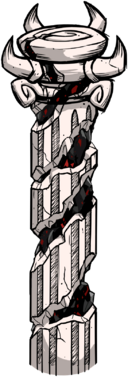 饥荒联机版百科开裂的柱子物品属性配图