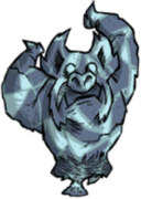 饥荒联机版百科可疑的月岩狂暴猪人外形属性配图