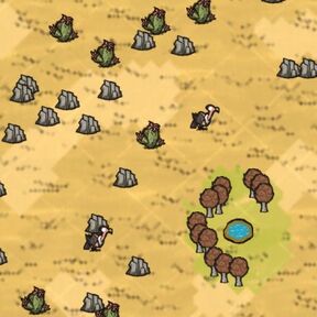 饥荒联机版百科绿洲沙漠群系群系属性配图