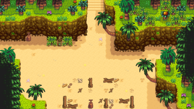 星露谷物语百科姜岛图腾柱传送位置配图