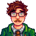 星露谷物语百科哈维肖像配图