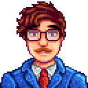 星露谷物语百科哈维肖像配图