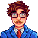 星露谷物语百科哈维肖像配图