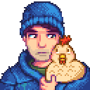 星露谷物语百科谢恩肖像配图