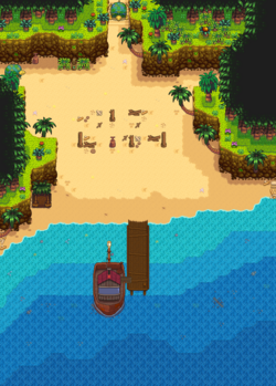 星露谷物语百科姜岛岛屿南部配图