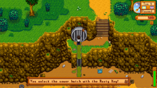 星露谷物语百科下水道画廊配图