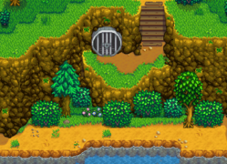 星露谷物语百科下水道画廊配图