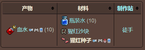 泰拉瑞亚原版百科猩红种子配图