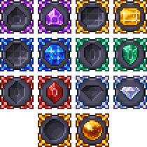 泰拉瑞亚原版百科宝石锁配图