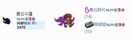 泰拉瑞亚百科星云斗篷获得方法配图